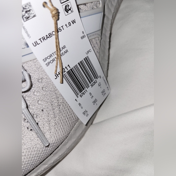 Adidas Ultraboost Light Gray Sneakers - Picture 2 of 2